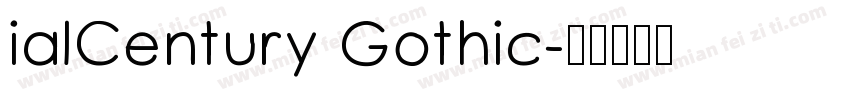 ialCentury Gothic字体转换